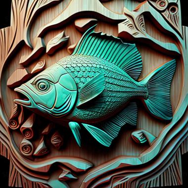 3D модель Алмазная рыба мунчаус (STL)